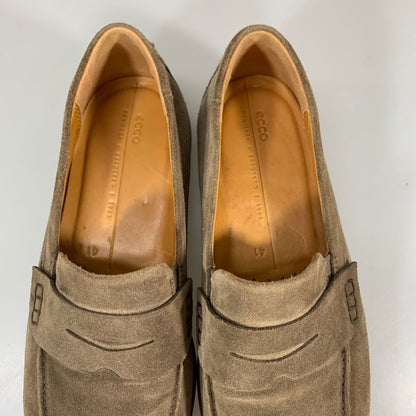 エコー コインローファー スエード メンズ ブラウン サイズ41 ECCO 約25.5cm【YB3】