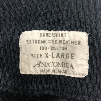 中古■アナトミカ サーマル ロングTシャツ 日本製 ネイビー メンズ サイズXL ANATOMICA 【AFB2】