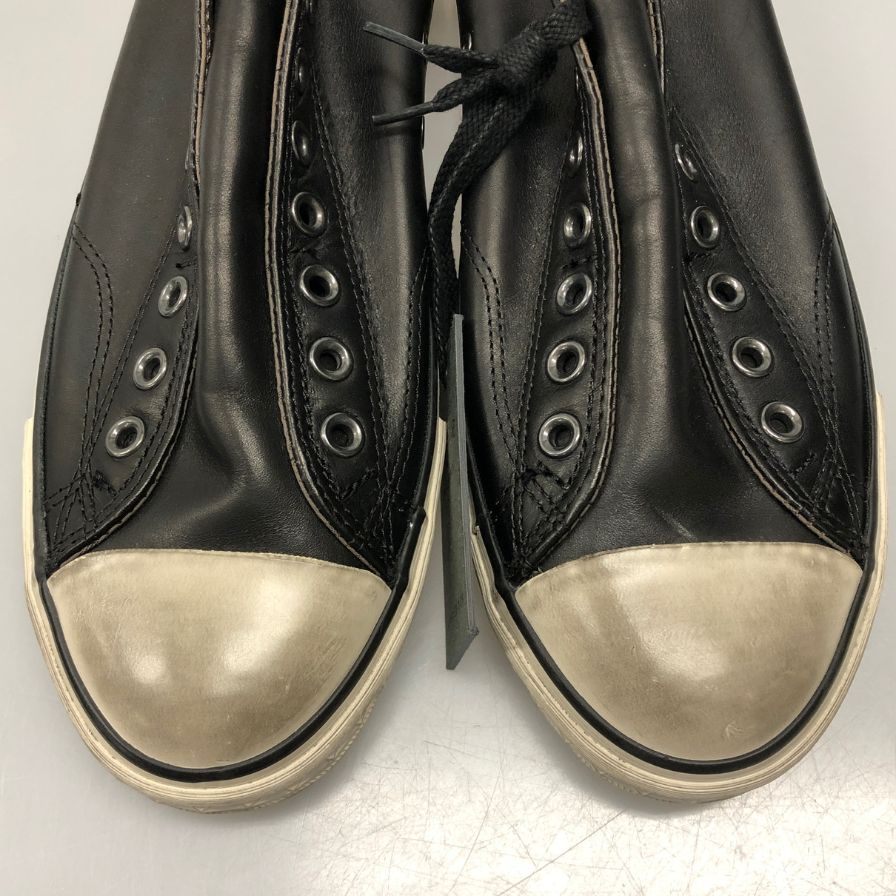 コンバース ジョンバルベイトス スニーカー ローカット レザー スリッポン USED加工 メンズ サイズ28.5cm CONVERSE john varvatos 約28.5cm【AFC47】