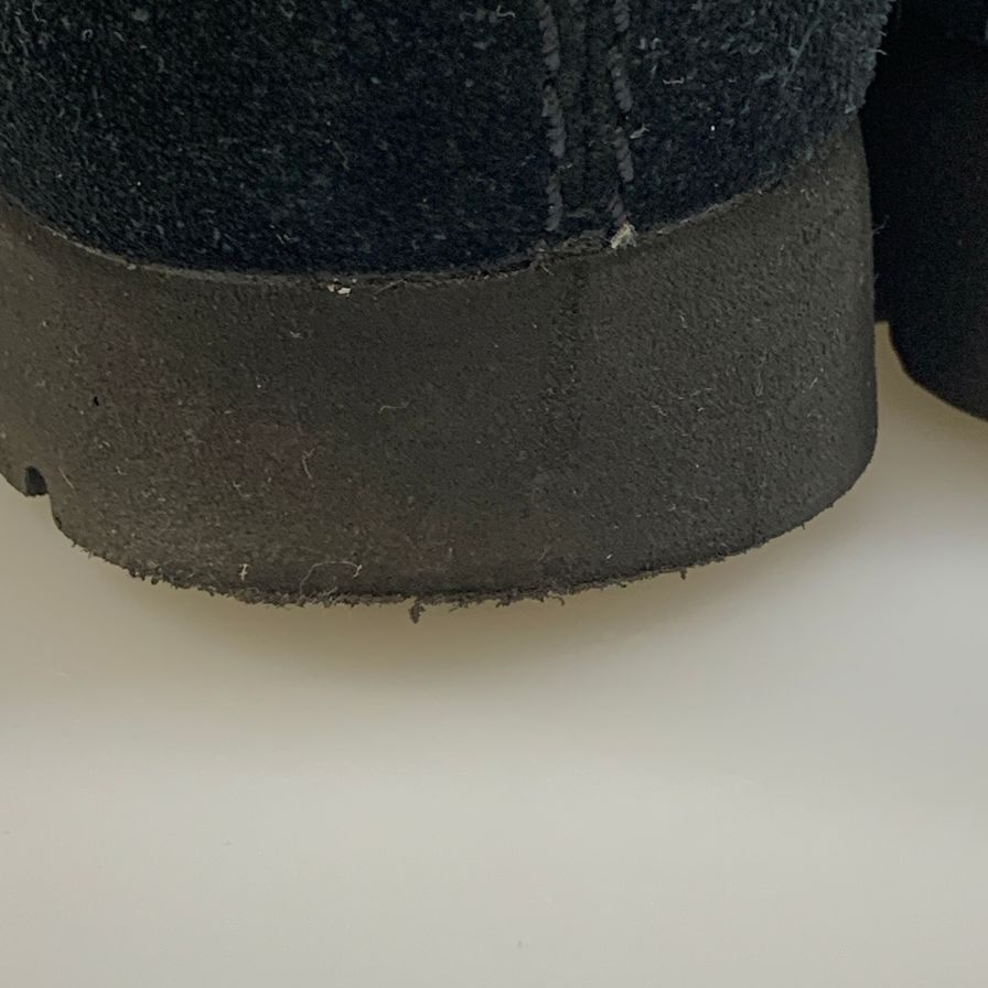 クラークス デッキシューズ ワラビー スエード クレープソール メンズ ブラック サイズ25.5cm CLARKS 約25.5cm【AFC45】