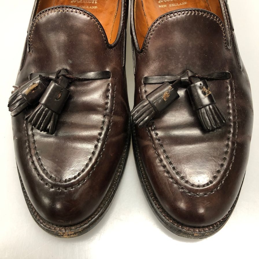 オールデン 563 015 タッセルローファー  コードバン メンズ ダークバーガンディ サイズ7  ALDEN ローファー 約25.0cm【LA】【中古】