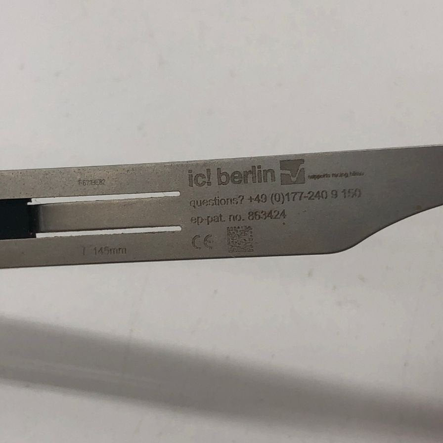 アイシーベルリン ウェリントン型 モデル darren c 55□16 ブラック ic! berlin【AFI16】