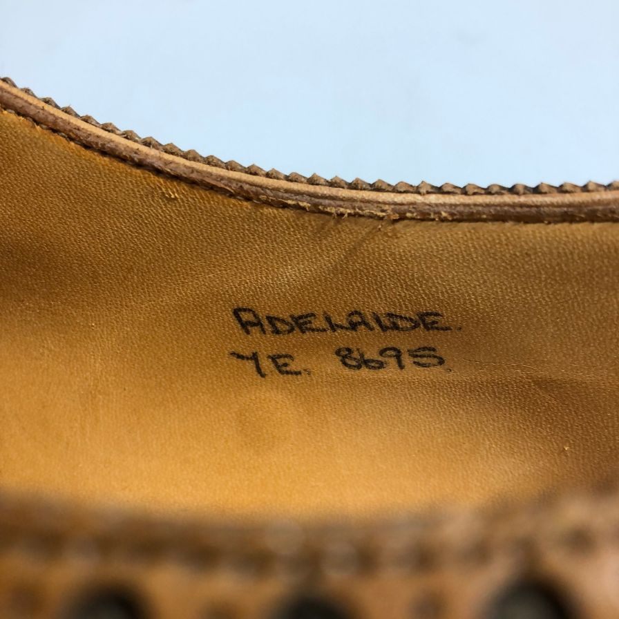 ジョンロブ アデレード 8695ラスト ライトブラウン サイズUK7E John Lobb ビジネスシューズ 約25.5cm【LA】【中古】