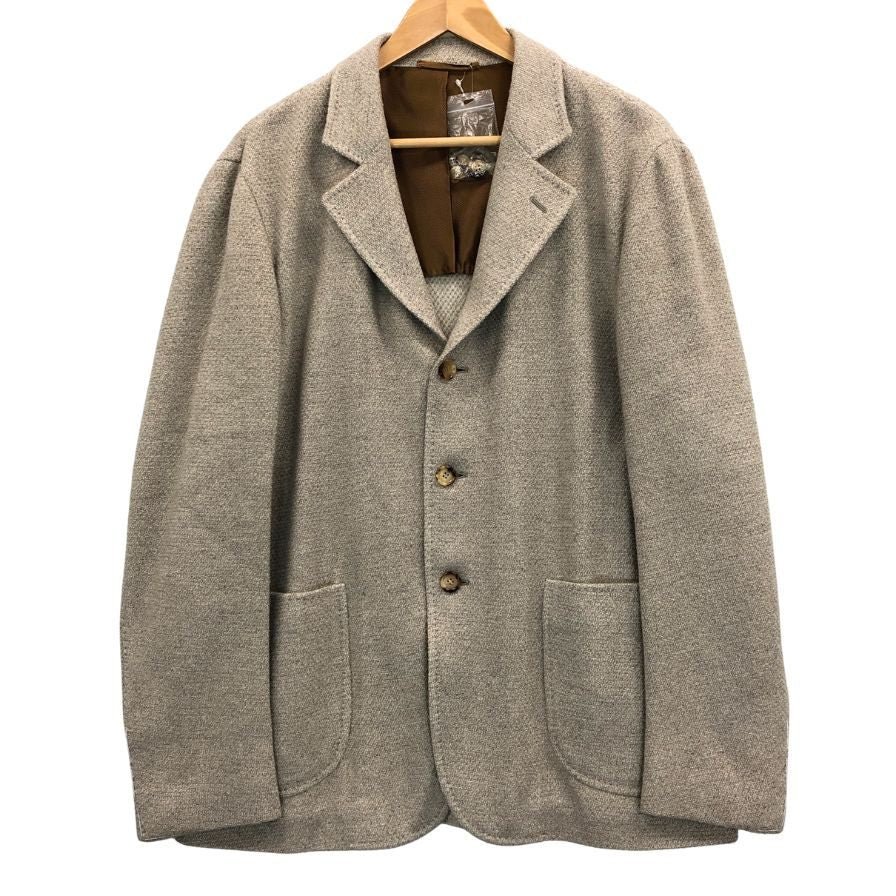新品同様◆スティレラティーノ テーラードジャケットベージュ カシミア混 サイズ48  Stile Latino 【AFB13】