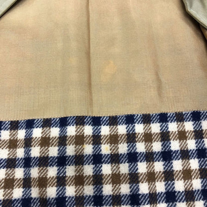 中古◆アクアスキュータム バルカラーコート 70年 ヴィンテージ イングランド製 ライナー付き ベージュ メンズ サイズ表記なし Aquascutum 【AFA2】