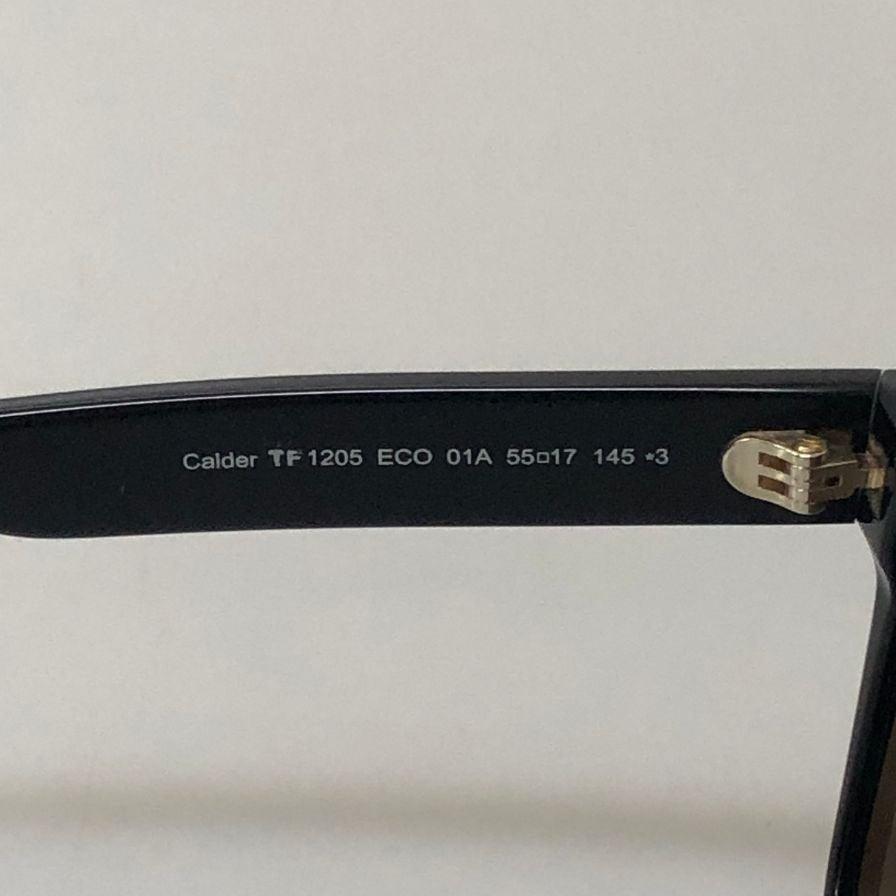 トムフォード  メガネ サングラス  Calder TF1205 ECO 01A 55□17 ブラック TOM FORD【AFB55】