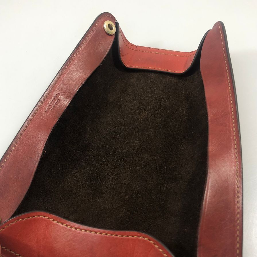 ワイルドスワンズ ペンケース シリンダー レッド レザー WILDSWANS【AFB55】【中古】