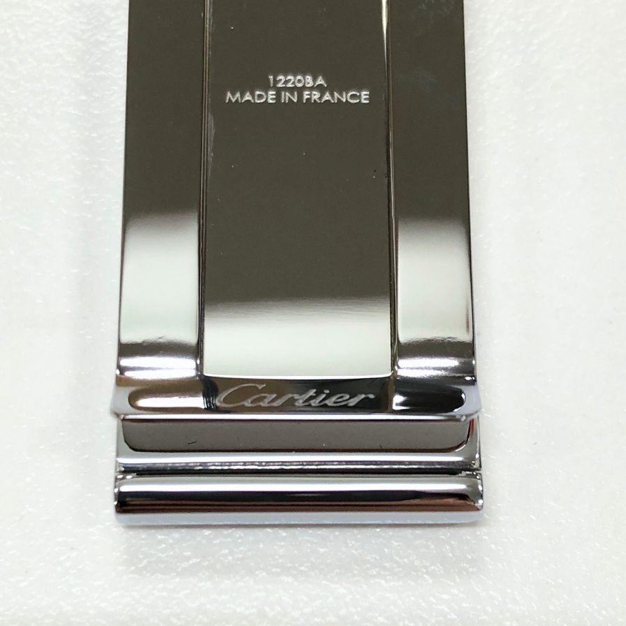 カルティエ 財布 マネークリップ パシャドゥカルティエ 1220BA メンズ シルバー Cartier【AFB54】