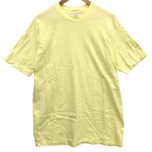 極美品◆ヘインズ Tシャツ クルーネック コットン メンズ イエロー サイズL HANES 【AFB47】