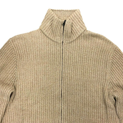 美品◆ポロ ラルフローレン ドライバーズニット メンズ ベージュ サイズL POLO by Ralph Lauren 【AFB16】