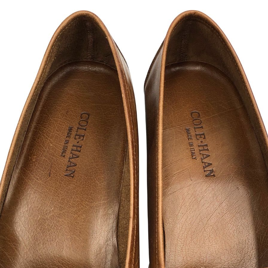 コールハーン ローファー ビット 編み込み レザー ブラウン サイズ10 COLE HAAN 約28.0cm【AFD9】