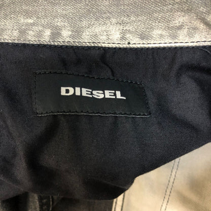 美品◆ディーゼル デニムジャケット スター D-ILLIE ペイント メンズ ホワイト Lサイズ DIESEL 【AFA16】