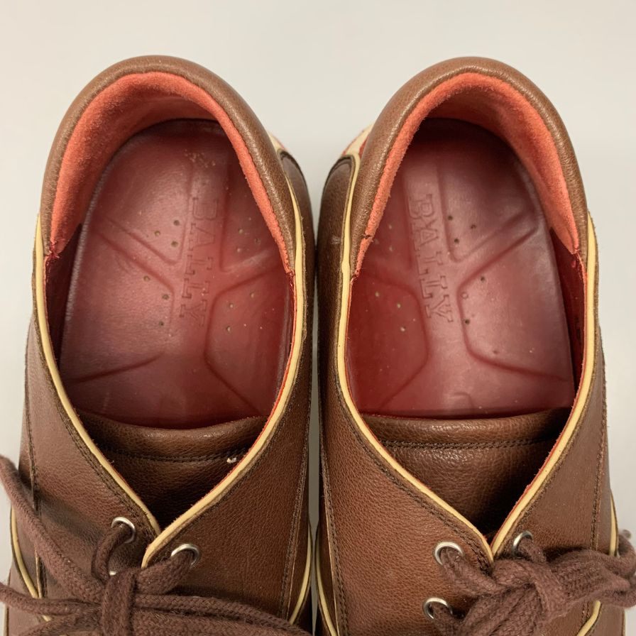 バリー スニーカー レザー ACLASS ブラウン系 メンズ サイズ8M BALLY 約26.5cm【AFC33】