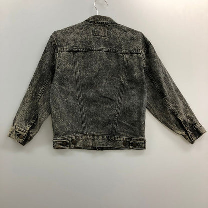 中古◆リーバイス デニムジャケット 57508 80年代 ボタン裏511 USA製 ブラック メンズ サイズM LEVI’S 【AFA9】