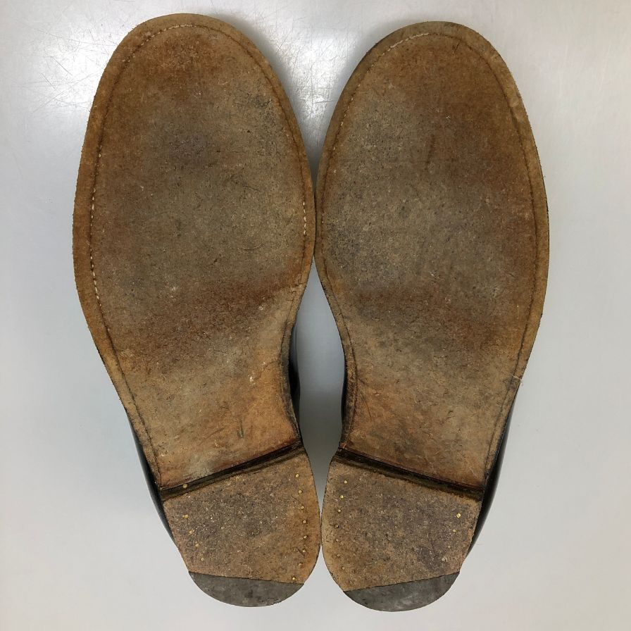 ジェイエムウエストン シグネチャーローファー パテント 180 41ラスト サイズ6C ブラック J.M.WESTON ローファー 約25.0cm【LA】【中古】