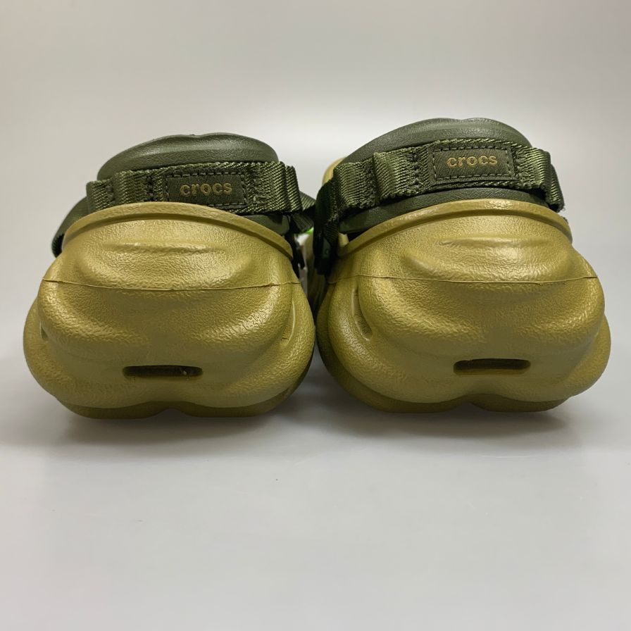 クロックス サンダル エコー クロッグ カーキ系 28cm メンズ crocs ECHO CLOG 約28.0cm【AFC28】