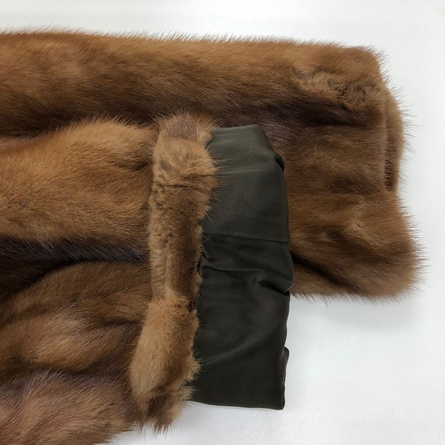 エンバ デミバフミンク ロングコート ネーム入り EMBAS【AFF21】