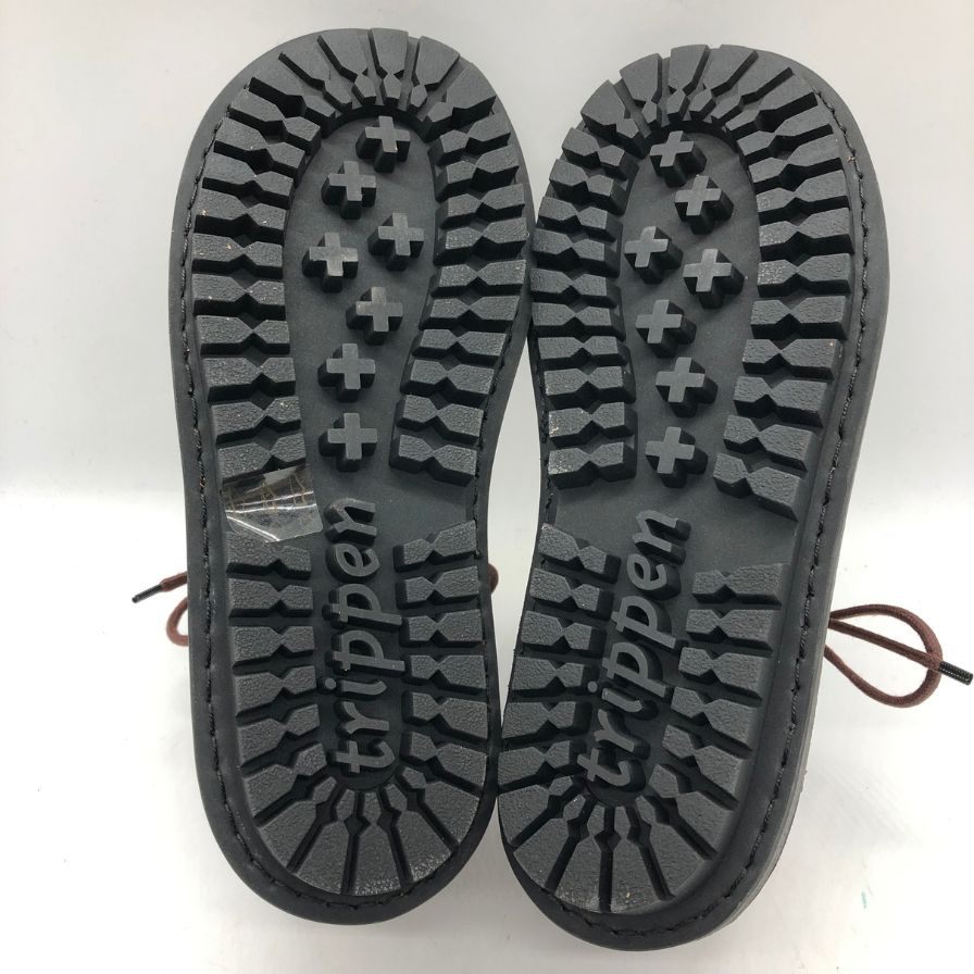 トリッペン ハーフェル レザーシューズ ブラウン サイズ39 メンズ TRIPPEN 約25.0cm【AFD9-2】