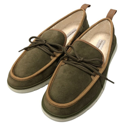 コールハーン スリッポン ゼログランド レックスリッパー C36300 モカシン ボア スウェード カーキ メンズ サイズ10.5 COLE HAAN 約28.5cm【AFD15-2】