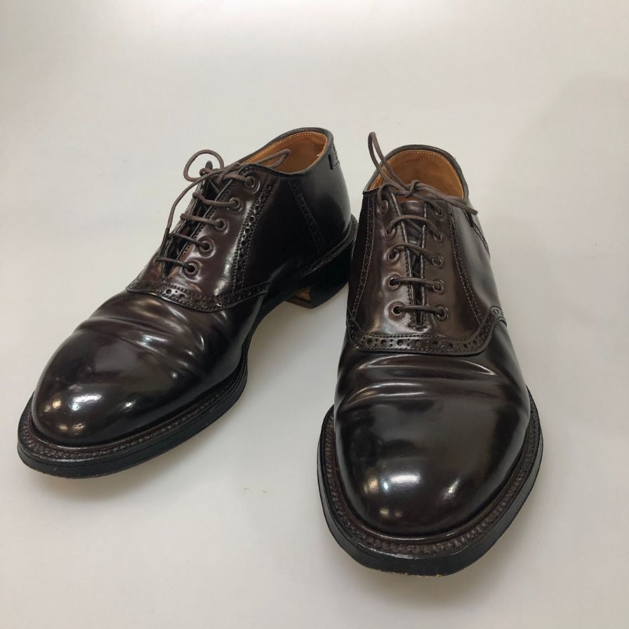 オールデン 5996  ユナイテッドアローズ別注 プレーントゥ コードバン ダークバーガンディ サイズ8.5D Alden ビジネスシューズ 約26.5cm【LA】【中古】