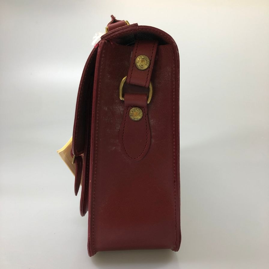 グレンロイヤル ショルダーバッグ サッチェル 13インチ ブライドルレザー ボルドー GLENROYAL SATCHEL BAG 13INCH【AFE9】