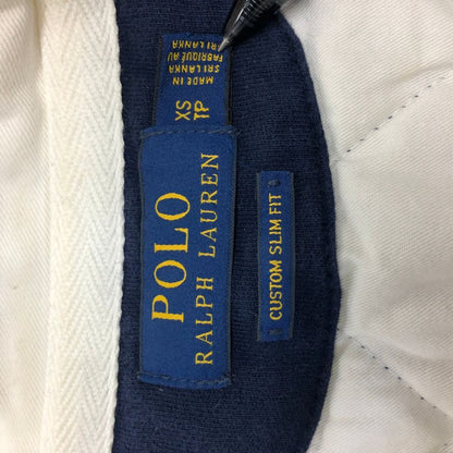 美品◆ポロラルフローレン ラガーシャツ コットン アクリル ネイビー メンズ サイズXS Polo Ralph Lauren 【AFB43】