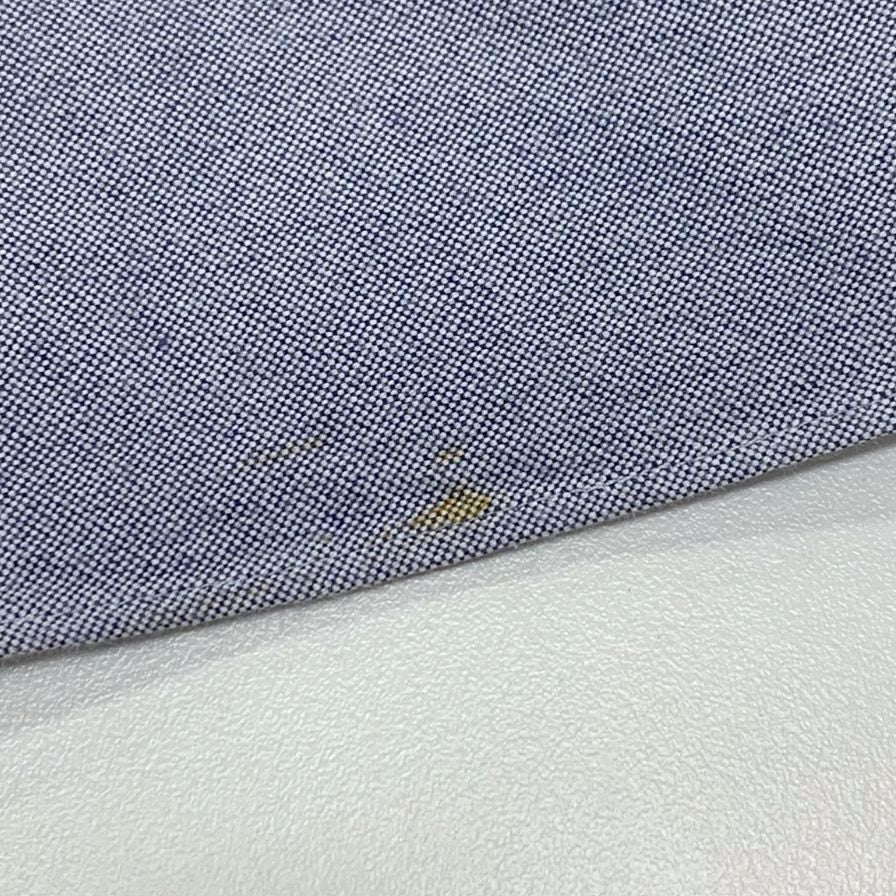 中古■メゾンキツネ オックスフォードシャツ コットン ボタンダウン 刺繍 長袖 L/S ブルー メンズ サイズ38 Maison Kitsune 【AFB6】