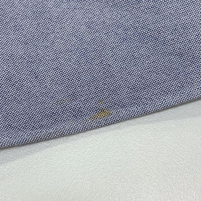 中古■メゾンキツネ オックスフォードシャツ コットン ボタンダウン 刺繍 長袖 L/S ブルー メンズ サイズ38 Maison Kitsune 【AFB6】