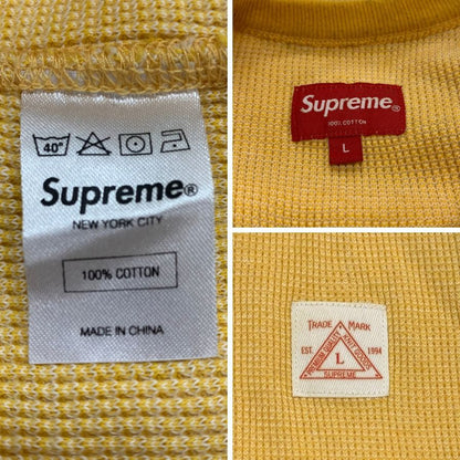 中古◆シュプリーム Tシャル メンズ イエロー サイズL SUPERME 【AFB46】