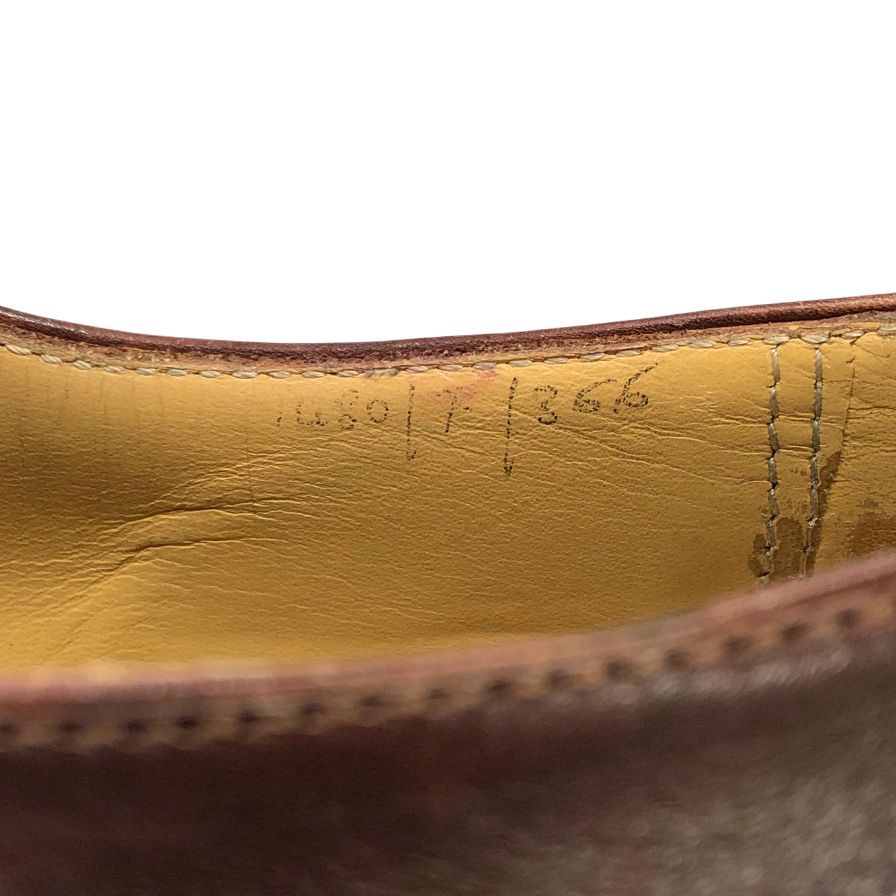 ベルルッティ レースアップシューズ パンチング バーガンディ サイズ36  Berluti 約22.5cm【AFC44-2】