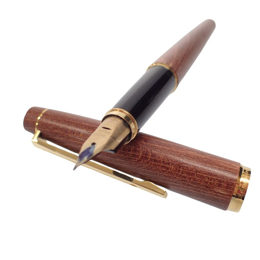 Good Condition◆Pilot Fountain Pen Custom Grandee Nib 14K-585 Width F Brown PILOT CUSTOM GRANDEE [AFI18] 