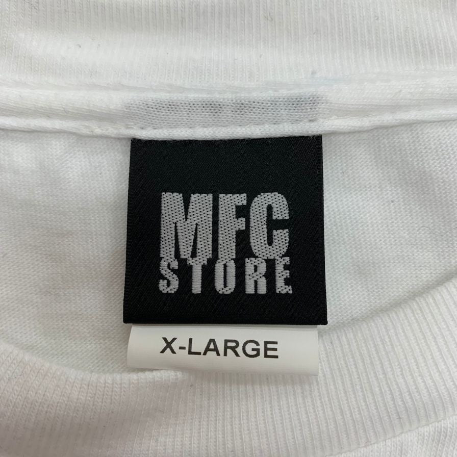 新品同様◆MFCストア／デニス ロッドマン コットンTシャツ XLサイズ ホワイト MFC STORE x DENNIS RODMAN 【AFB747】