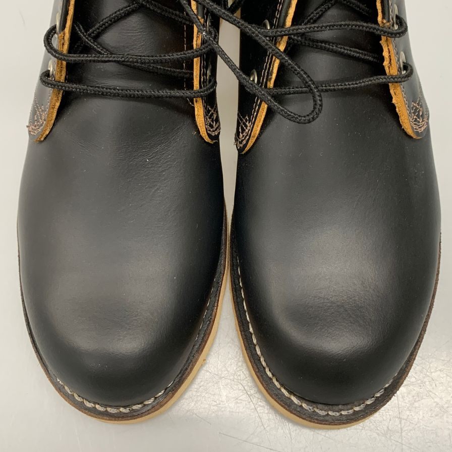 レッドウィング チャッカブーツ 9852 アイリッシュセッター 復刻犬タグ メンズ ブラック サイズ7ハーフ D RED WING 約26.0cm【AFC45】