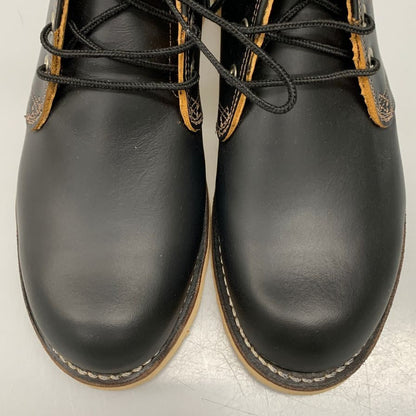 レッドウィング チャッカブーツ 9852 アイリッシュセッター 復刻犬タグ メンズ ブラック サイズ7ハーフ D RED WING 約26.0cm【AFC45】