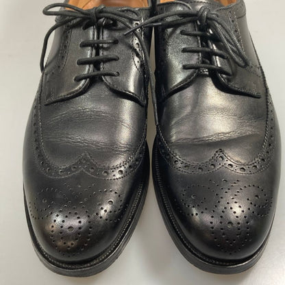 クラークス レザーシューズ フルブローグ カーフ クッションプラスインソール メンズ ブラック サイズUK7 Clarks 約25.5cm【AFC32】