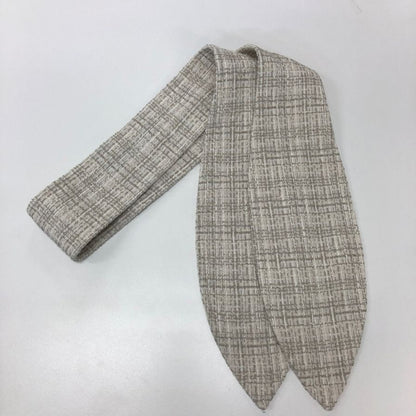 極美品◆ル シェル ブルー 半袖ワンピース ツイードショートドレス ベージュ系 レディース サイズ36 LE CIEL BLEU 【AFB6】