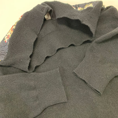 中古◆ドルチェ＆ガッバーナ アンサンブルニットカーディガン 花柄 レディース サイズ不明 ブラック Dolce & Gabbana 【AFB7】