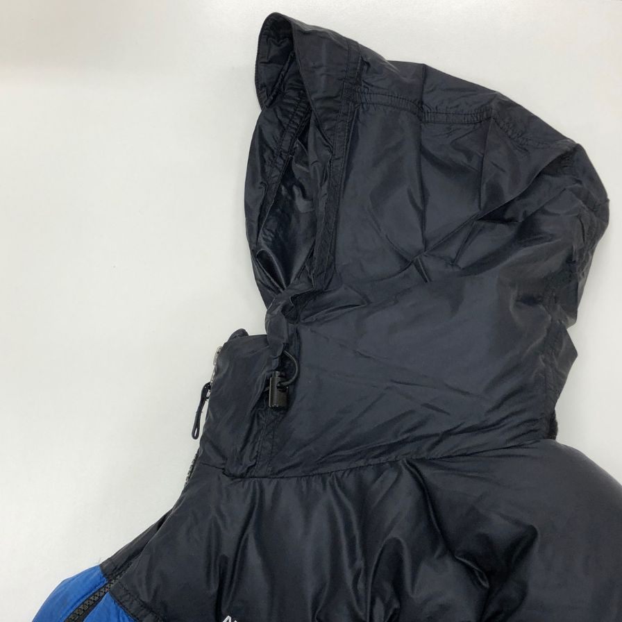 中古◆ノースフェイス ND91309 ヌプシ ダウンベスト メンズ サイズS ブルー ブラック THE NORTH FACE 【AFA22】