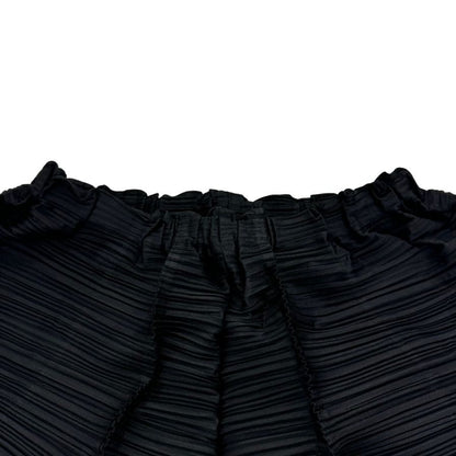 プリーツプリーズ イッセイミヤケ パンツ PP33JF412 テーパード 変形 レディース ブラック サイズ5 PLEATS PLEASE ISSEY MIYAKE THICKER BOUNCE 【AFB10】