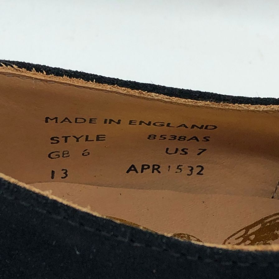 マーク マクナイリー スウェード ストレートチップ ネイビー サイズ6 メンズ MARK MCNAIRY 約25.0cm【AFD13】