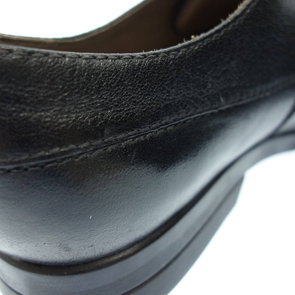 Good Condition◆Clarks Leather Shoes Outer Feather Plain Toe Men's Black Size 7.5 Clarks [AFC31] 