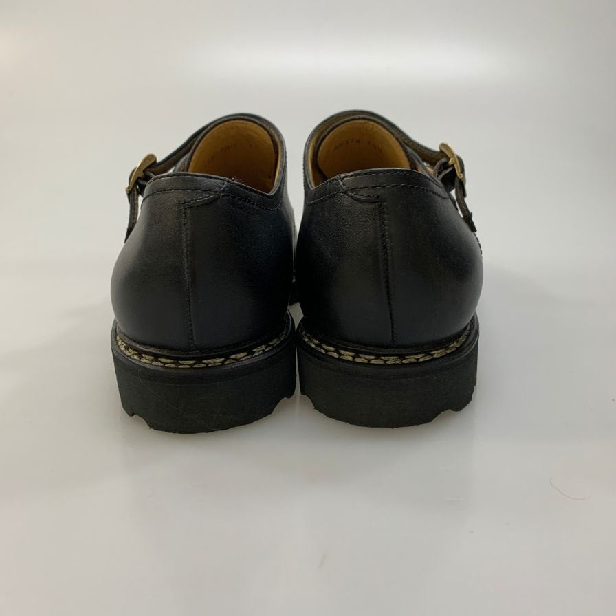 パラブーツ ウィリアム ストレート チップ ダブルモンク メンズ 7ハーフ ブラック Paraboot 約26.0cm【AFC44-2】
