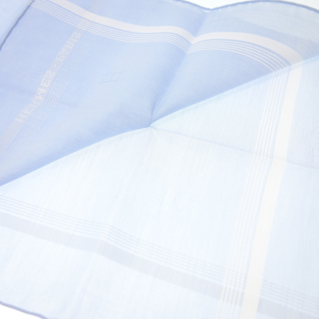 エルメス ハンカチ コットン100% ブルー系 レディース HERMES