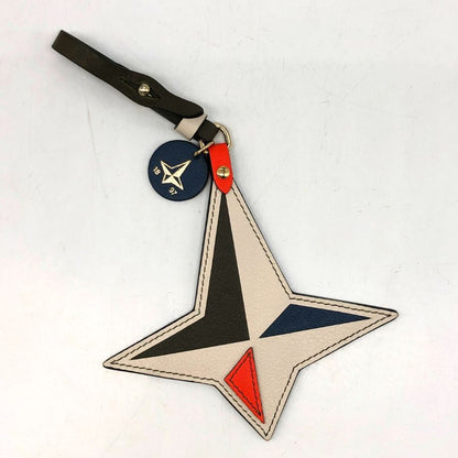グローブトロッター チャーム キーホルダー ノーススター ネイビー系 globe-trotter【AFI19】【中古】