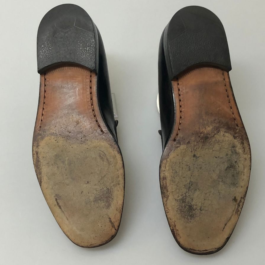 サルバトーレ フェラガモ スリッポン キャップトゥ ブラック サイズ26R メンズ Salvatore Ferragamo 約26.0cm【AFC28】