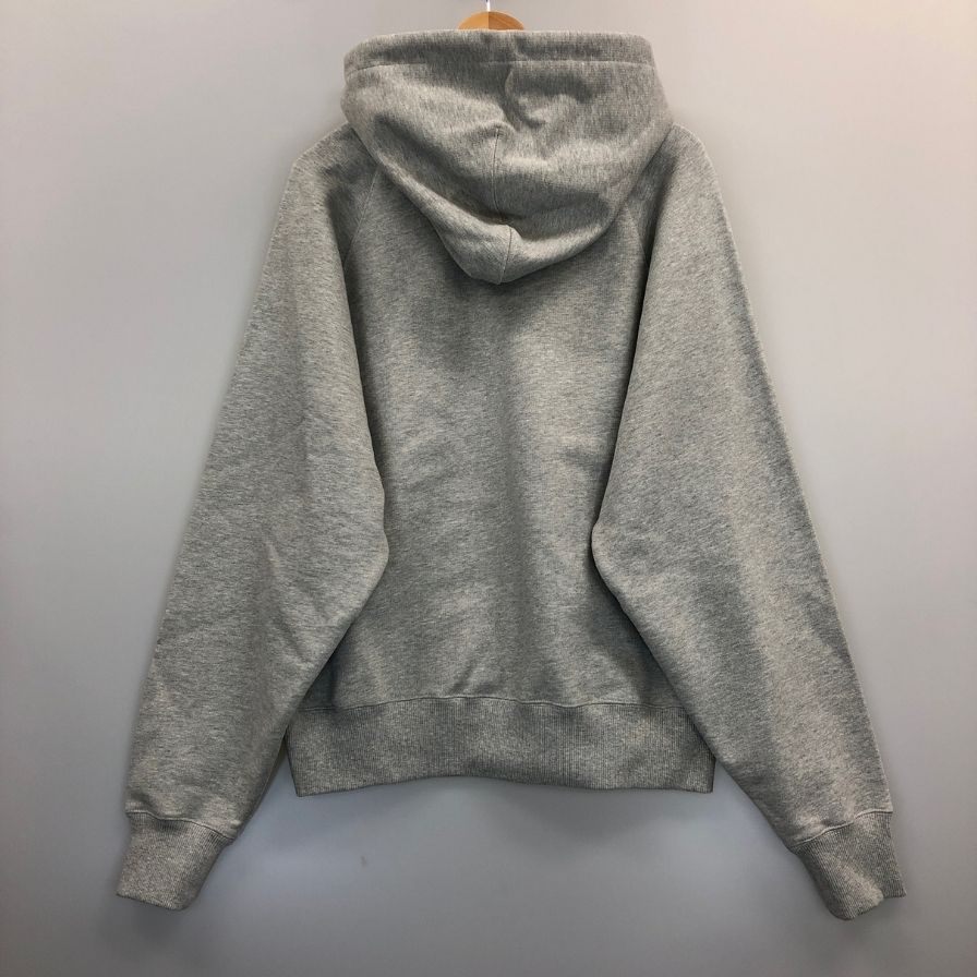 極美品◆アミ パリス  パーカ  フーディー プルオーバー USW224.747 メンズ サイズL グレー AMI PARIS 【AFB33】