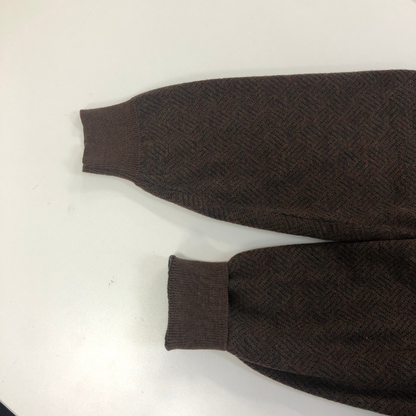 美品◆ヴァレンティノ ウオモ Vネックニット ブラウン メンズ サイズXL valentino UOMO 【AFB9】