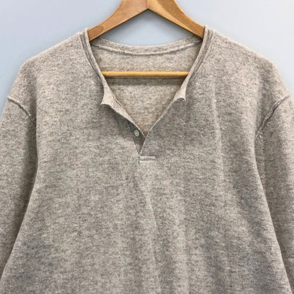 美品◆ジェームスパース ニット カシミヤ ウール ボタン メンズ サイズ3 グレー系 JAMES PERSE 【AFB15】