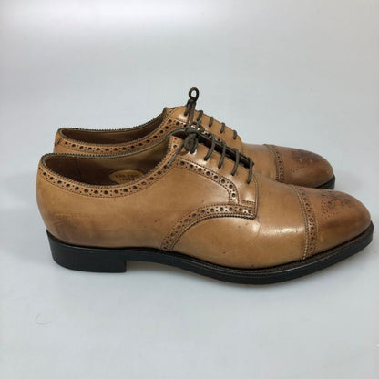 エドワードグリーン カーディフ セミブローグ ダービー ブラウン サイズUK8 EDWARD GREEN ビジネスシューズ 約26.0cm【LA】【中古】