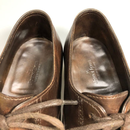 ジョンロブ フィリップ2 レザーシューズ ミュージアムカーフ ブラウン 6E JOHNLOBB ビジネスシューズ 約24.5cm【LA】【中古】